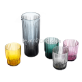 Buntes Dringking -Glassaftglaskrug Becher Set Set